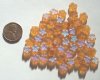 50 8mm 5 Petal Topaz AB Flowers